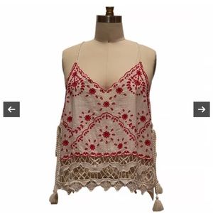 Free People Lace Tank Top